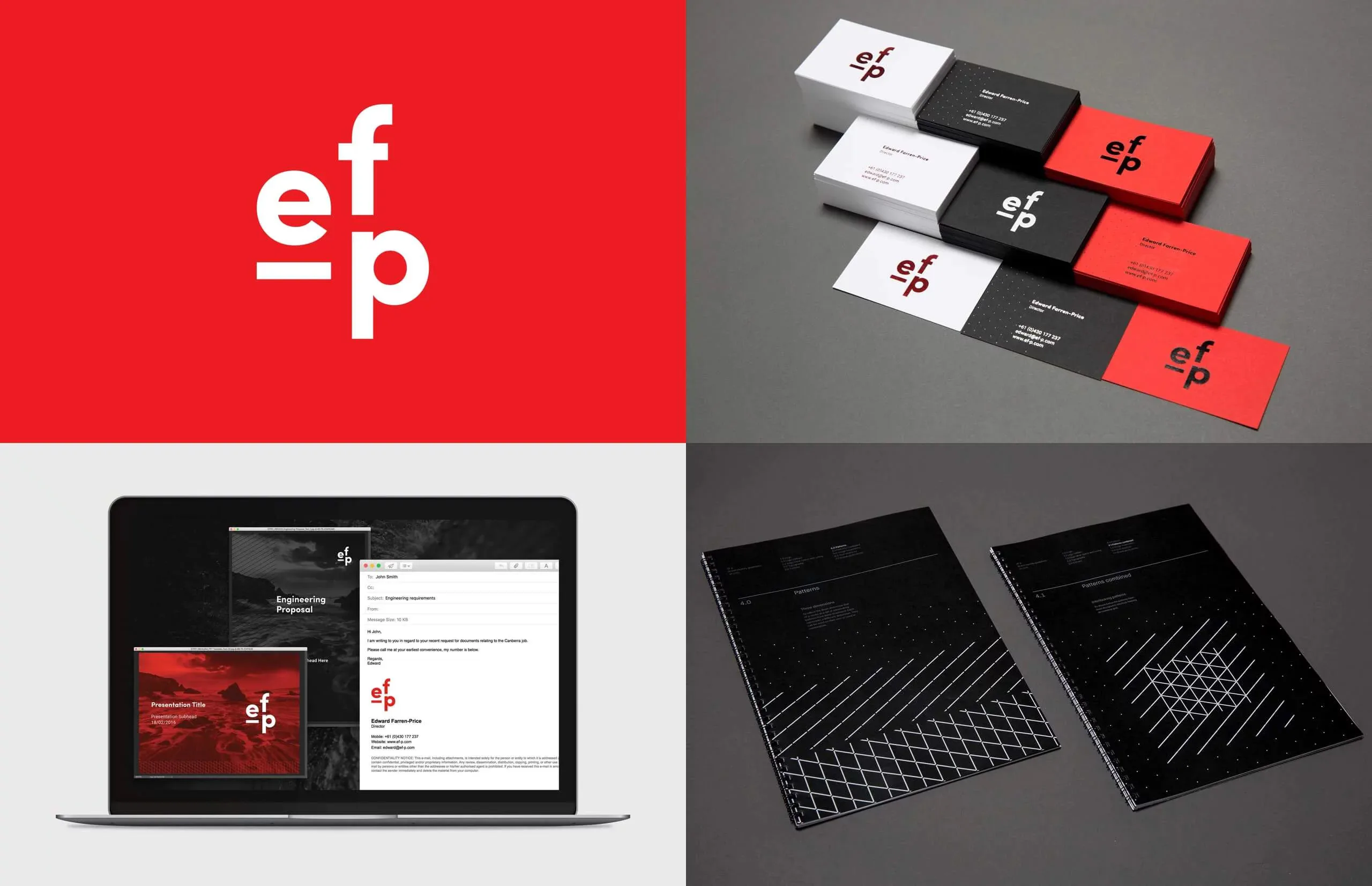 Branding for ef-p was awarded at the NZ Best Awards