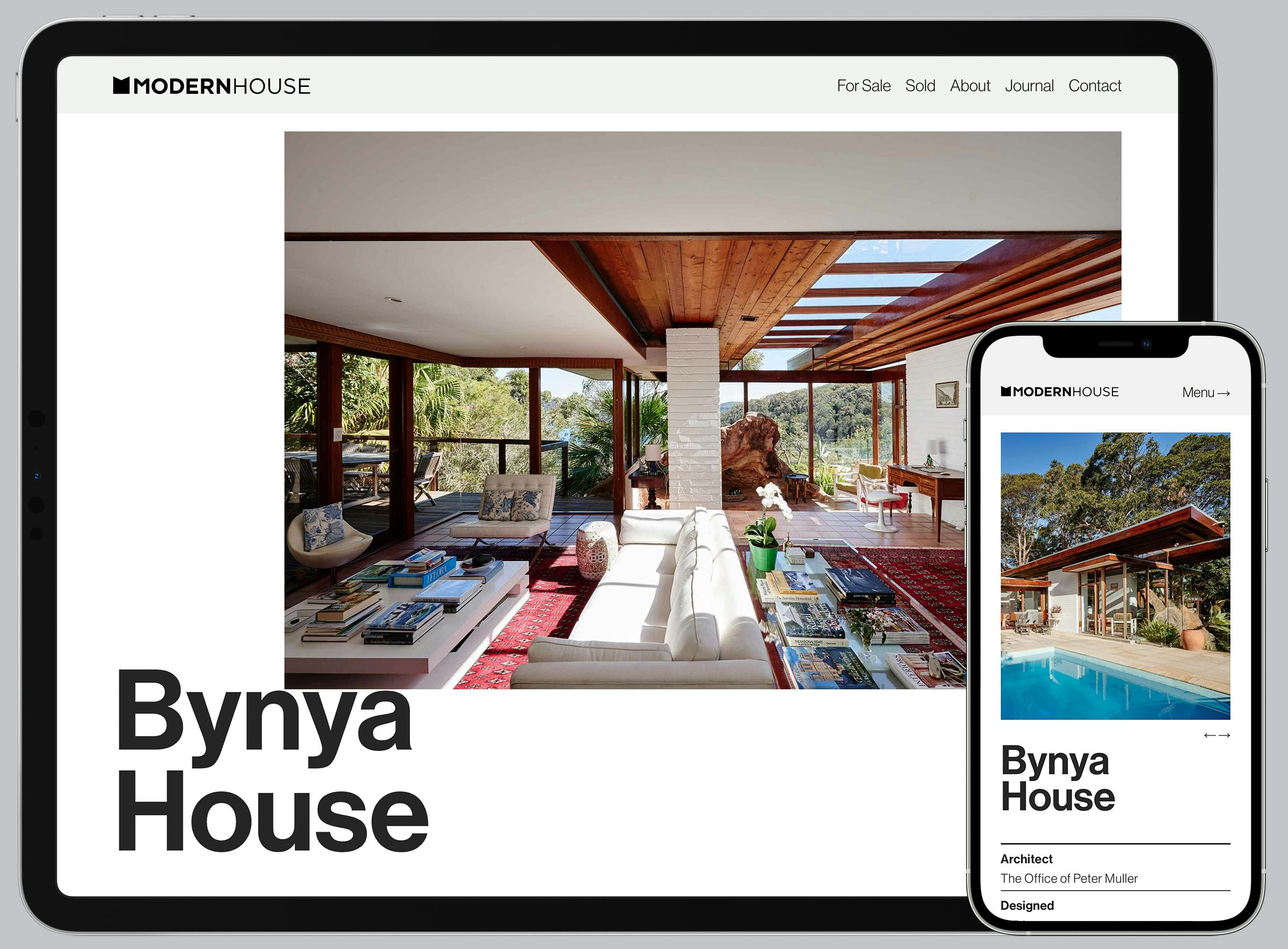 Bynya House - ipad and iphone