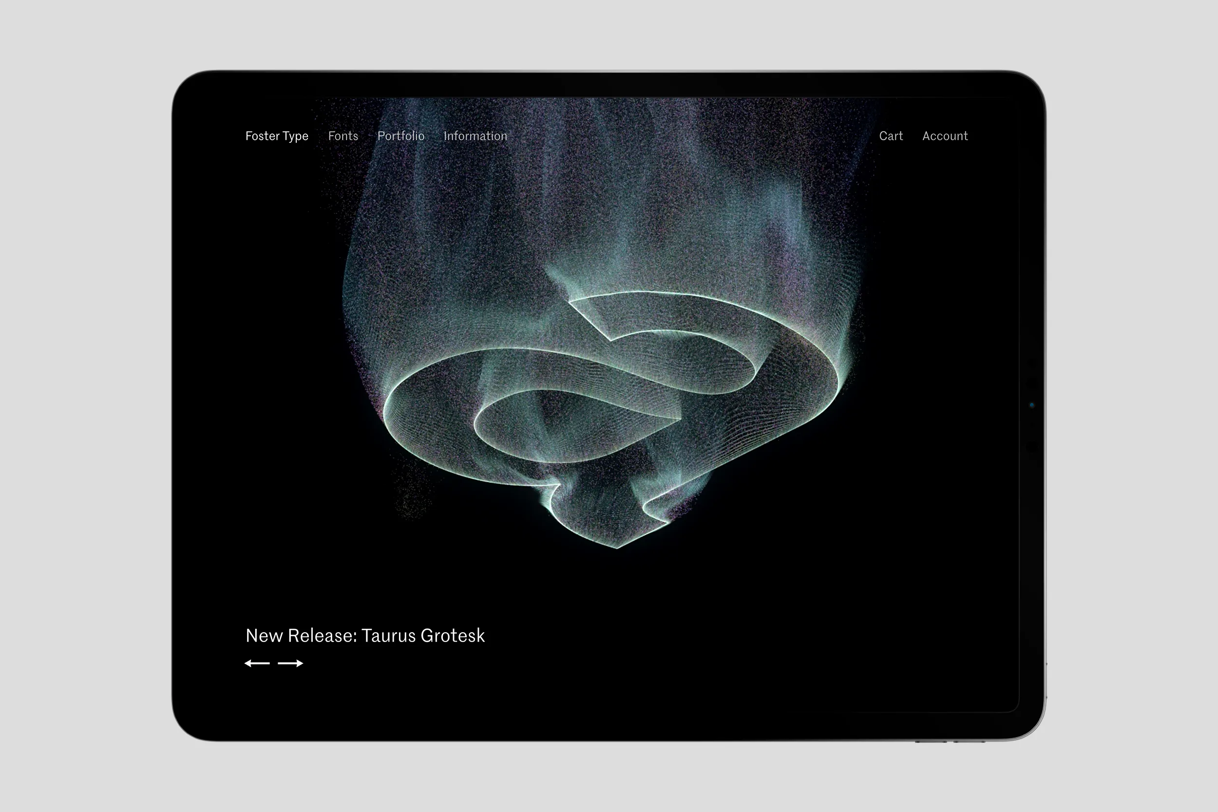 Foster Type website design